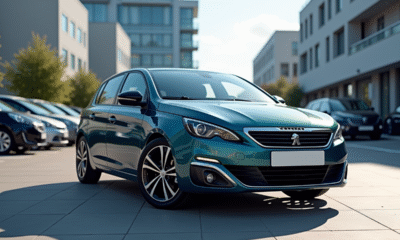 Voiture Peugeot 308 d'occasion brillante en concession urbaine