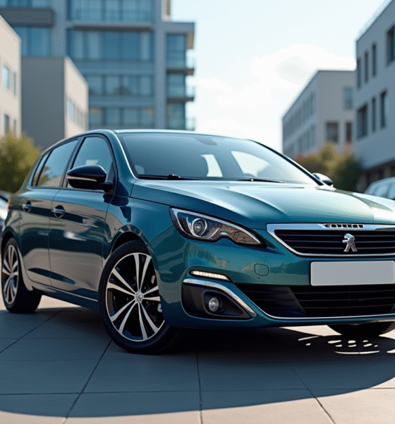 Voiture Peugeot 308 d'occasion brillante en concession urbaine